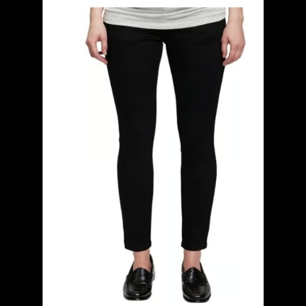 NWOT Gap True Skinny Black Inset Panel Stretch Maternity Jeans SZ 33